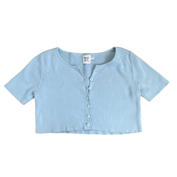 Cropped Button Up Cardigan - Picture 3 of 3